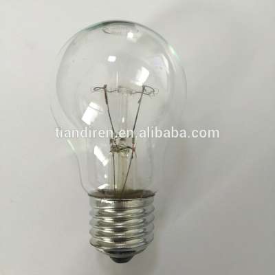 60W A55/A60 clear glass traditional incandescent light bulb E27/B22 base