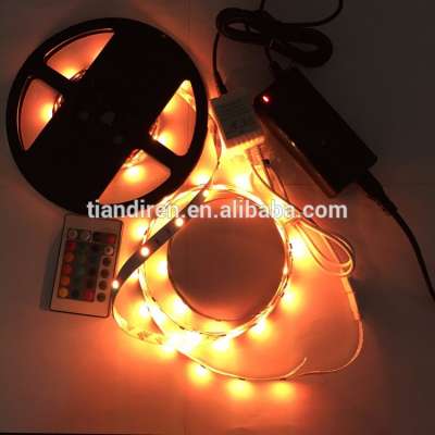 Amber 5050 SMD DC12V/24 7.2W 30LED/M IP20 waterproofed LED flexible strip lights outdoor christmas decoration strips lighting